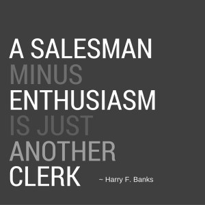 salesman minus enthusiasm